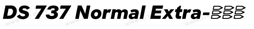 DS 737 Normal Extra字体转换